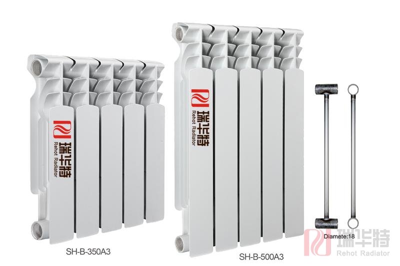 工程暖气片推荐  双金属压铸铝暖气片UR7002-600/1.5